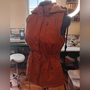 Rust Orange Hooded Parka